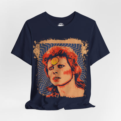 David Bowie (Ziggy Stardust Mosquitohead Inspired Graphic with Vintage Print)