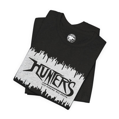 Hunters (Elk Grove Illinois Gay Bar/1982-2013/Chicago Suburb/Logo with Vintage Print Effect)