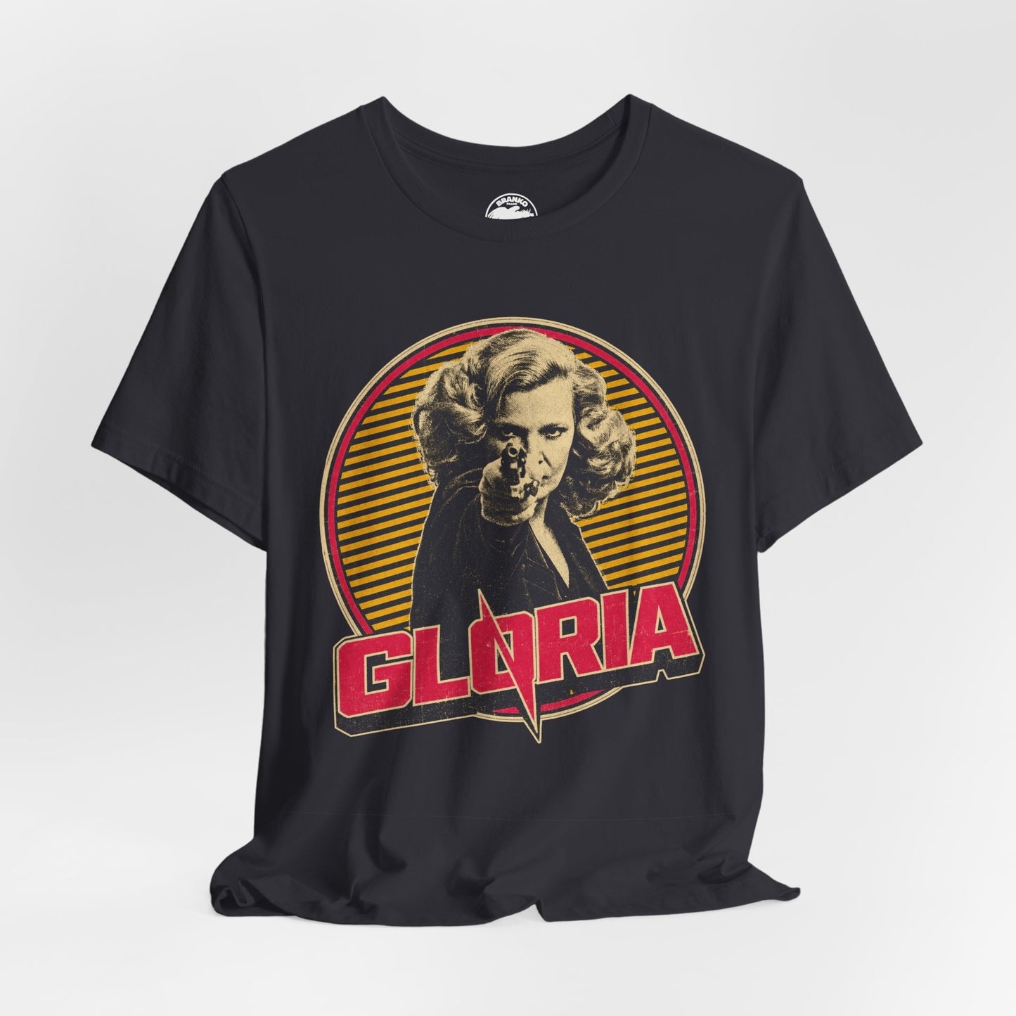 Gloria (Gena Rowlands/1980 Graphic Tee with Vintage Print Effect/John Cassavetes)