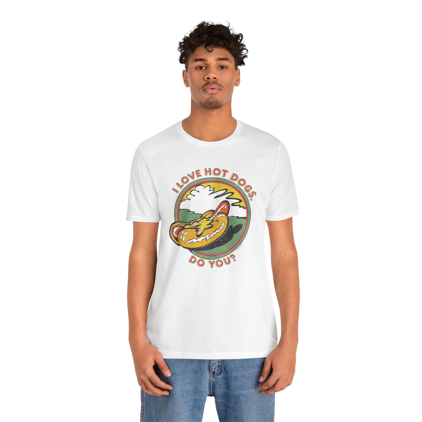 I Love Hot Dogs. Do You? (Replica 70's Iron-On Tee)