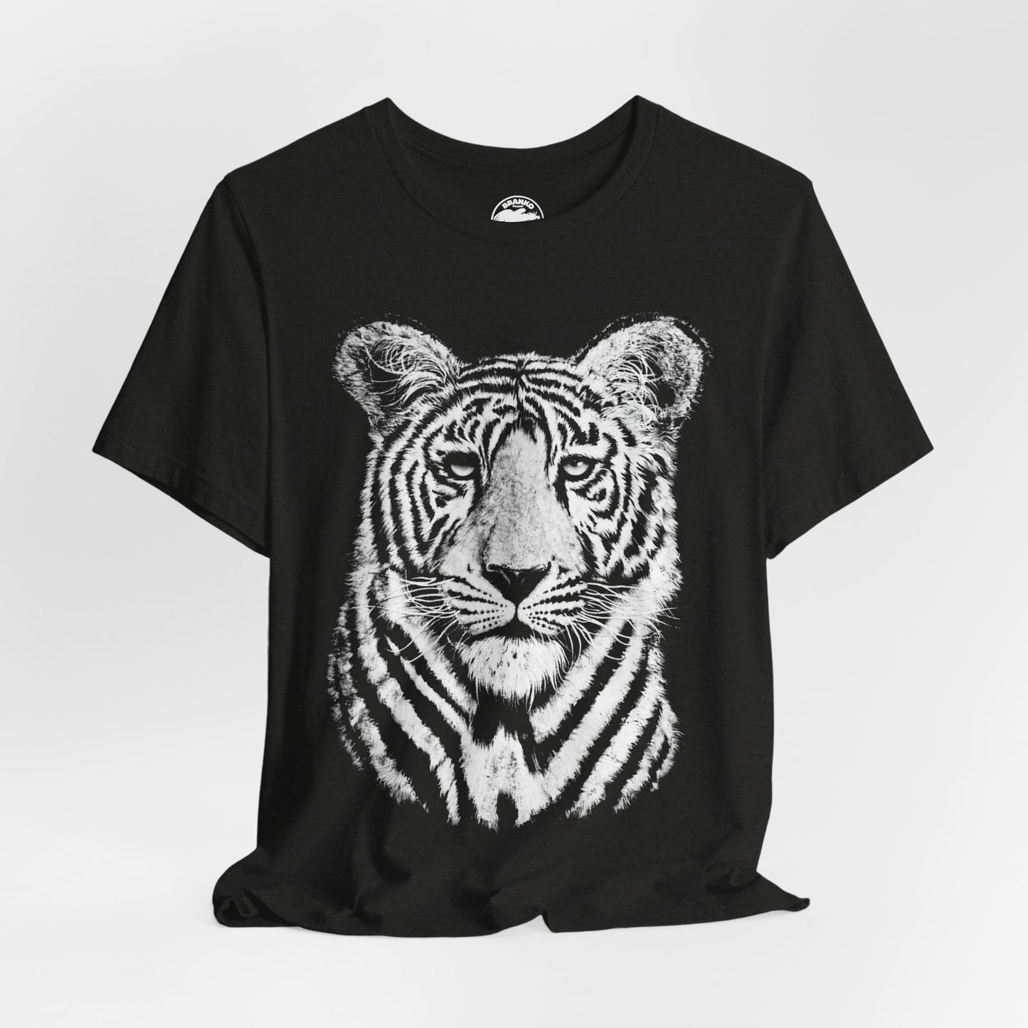 White Bengal Tiger (Replica 90's Tiger Shirt/Oversized Graphic with Vintage Print Effect)