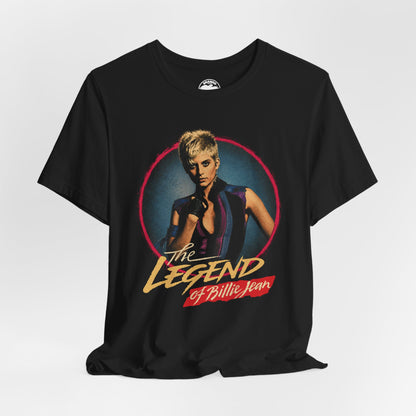 The Legend of Billie Jean Fair is Fair! (Graphic on Front and Slogan Back/Helen Slater/1985)