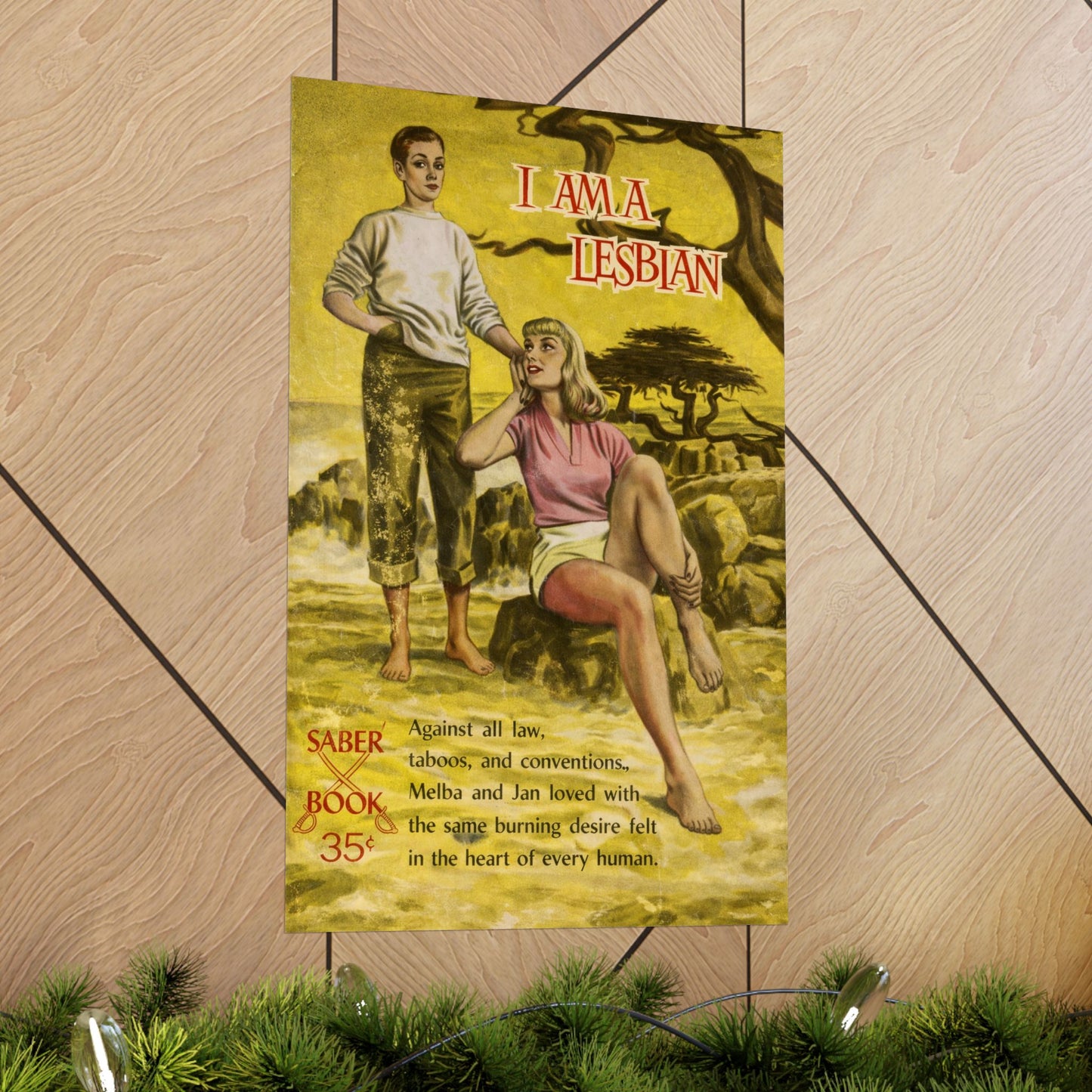 I Am a Lesbian (60's Lesbian Pulp Novel Art Poster)
