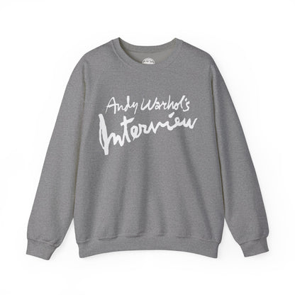 Interview Magazine Logo Sweatshirt (Replica Promo Sweatshirt/Andy Warhol's Interview Magazine)