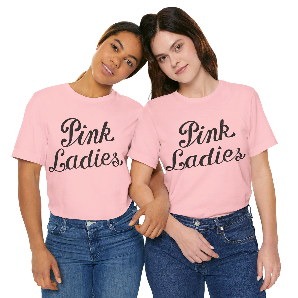 Pink Ladies (Grease Jacket Logo with Vintage Print Effect)