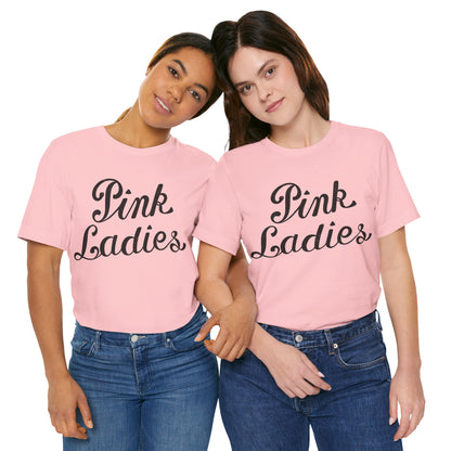 Pink Ladies (Grease Jacket Logo with Vintage Print Effect)