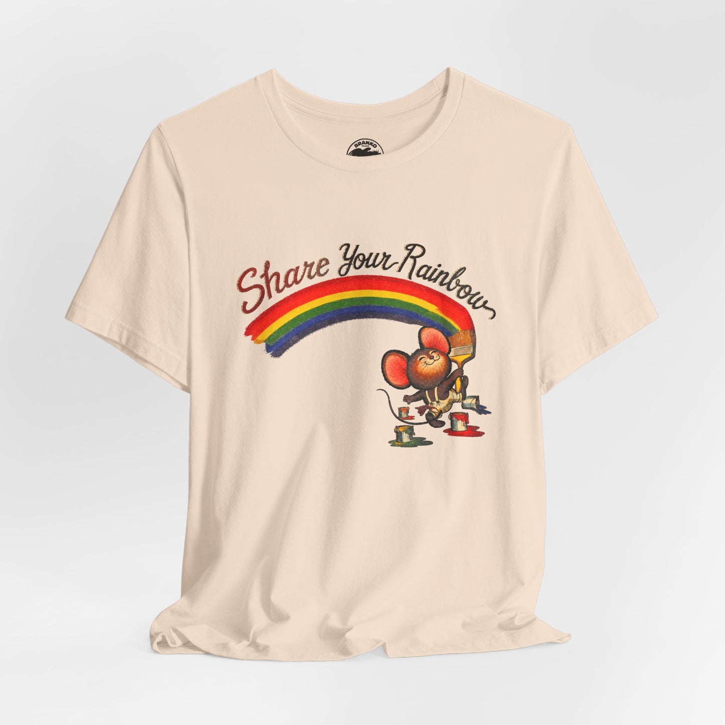 Share Your Rainbow (Replica 70's Iron-On Transfer Graphic)