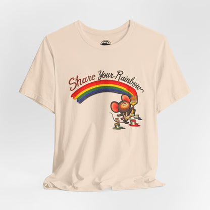 Share Your Rainbow (Replica 70's Iron-On Transfer Graphic)