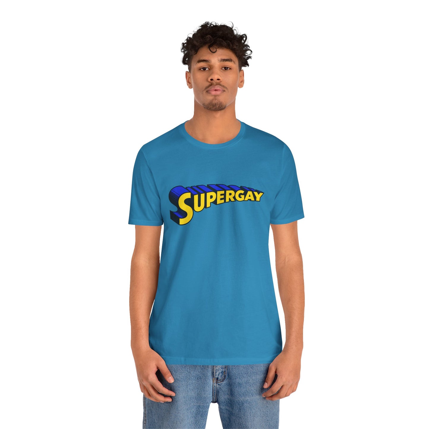 Supergay (Replica 70's Gay Pride Supergay Shirt/Gay Superman Logo)
