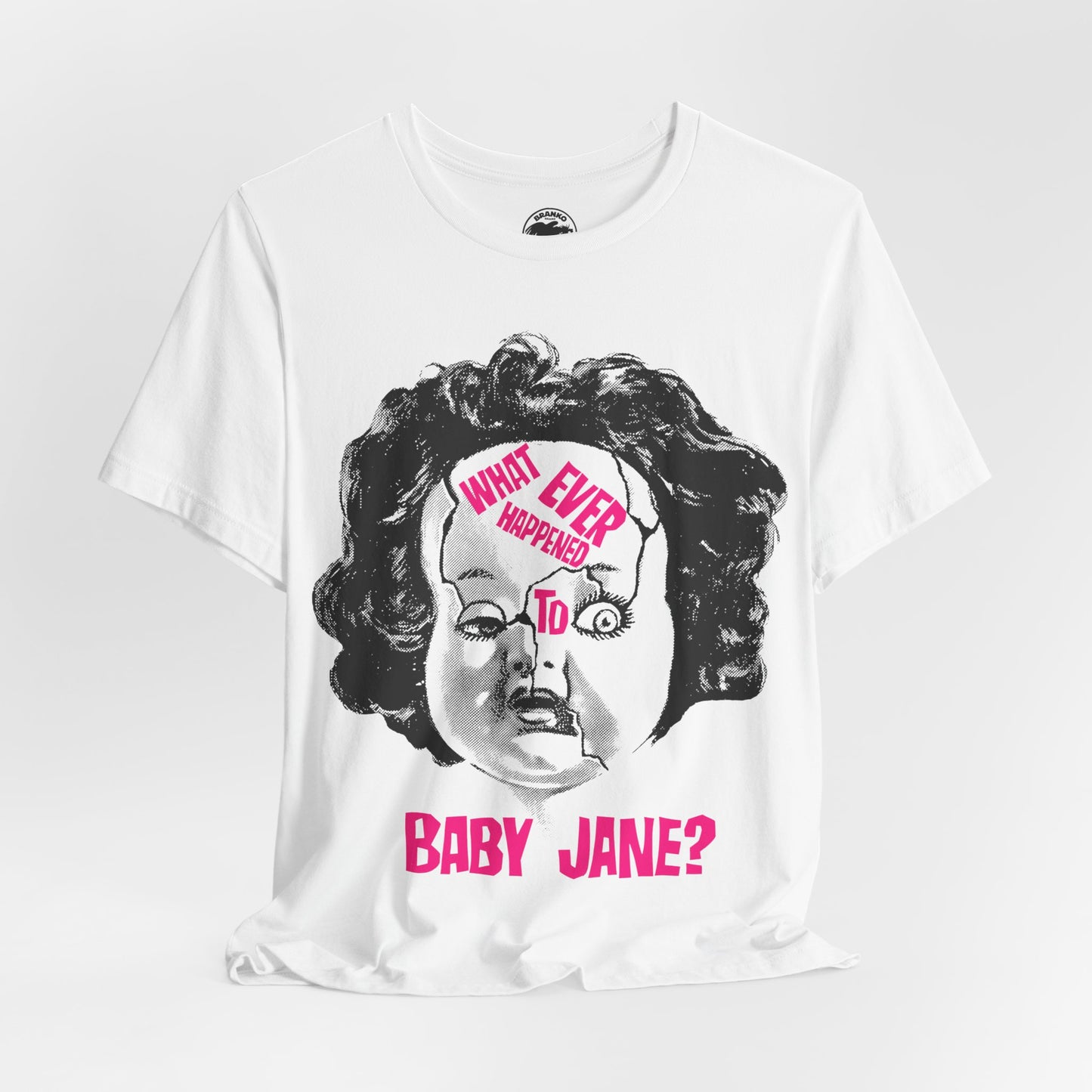 What Ever Happened to Baby Jane? (Cracked Doll Head Graphic/Bette Davis/Joan Crawford)