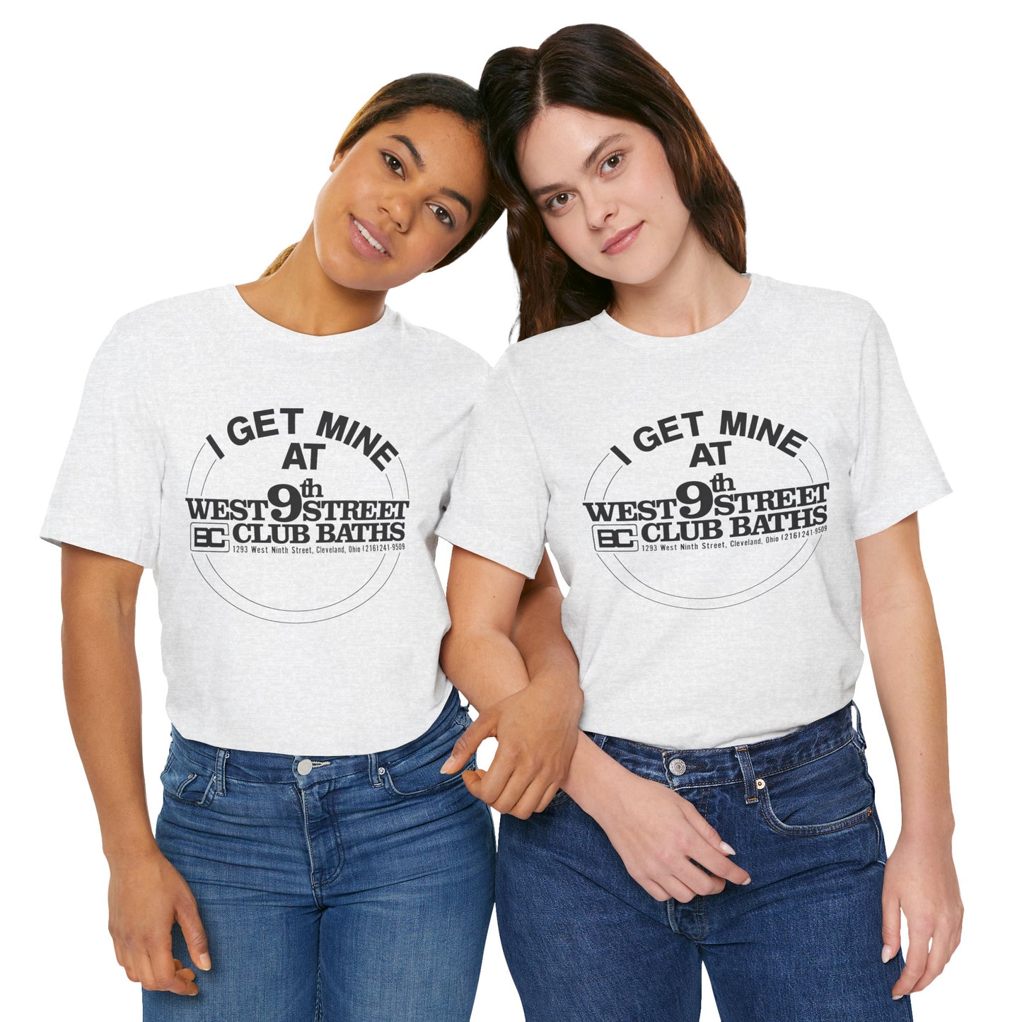 West 9th Street Club Baths Cleveland (Replica Late 70's Promo Shirt for Cleveland Club Bath Location)
