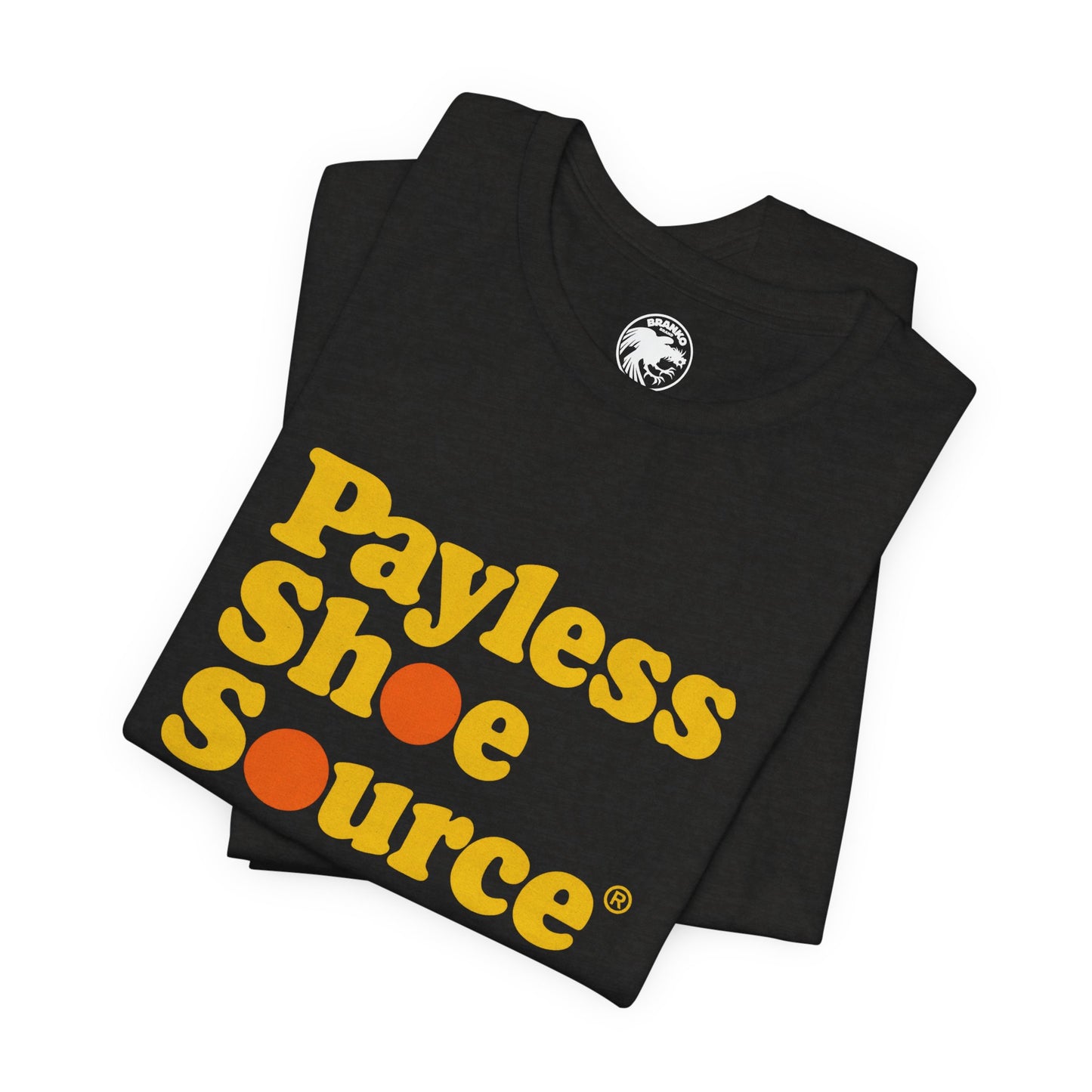 Payless Shoe Source (Replica 80's Promo Shirt with Vintage Print Effect)