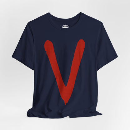 V (80's Miniseries/Replica Promo Shirt/Anti-Fascist Shirt)