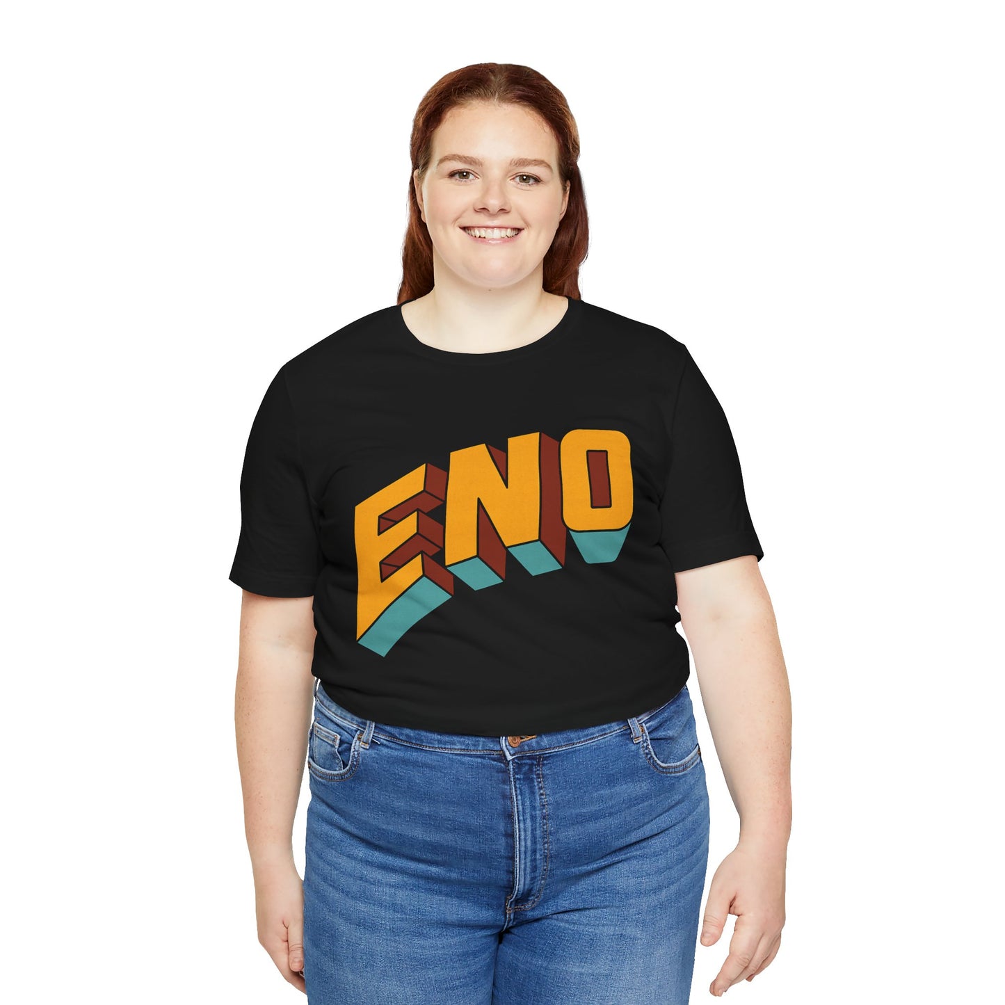 Eno (Here Come the Warm Jets Logo/Brian Eno shirt)