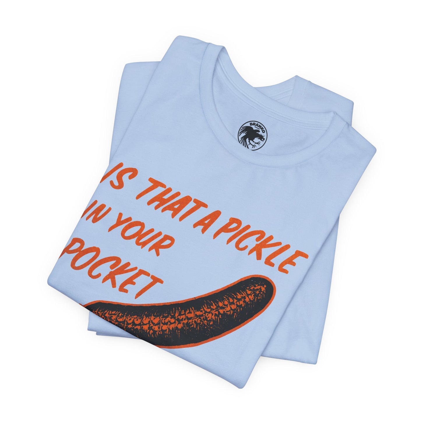 Is That a Pickle in Your Pocket... (Replica 70's Iron-On Transfer Graphic)