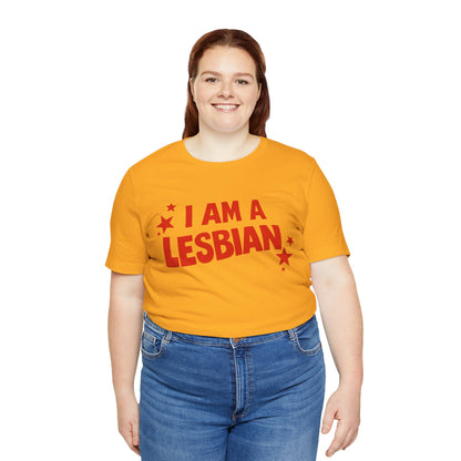 I Am A Lesbian (Replica Lyn Cooper 1974 International Women's Day Protest Shirt)