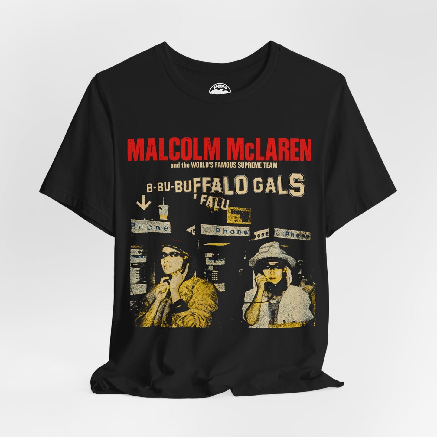 Malcolm McLaren (Buffalo Gals Graphic with Vintage Print Effect)