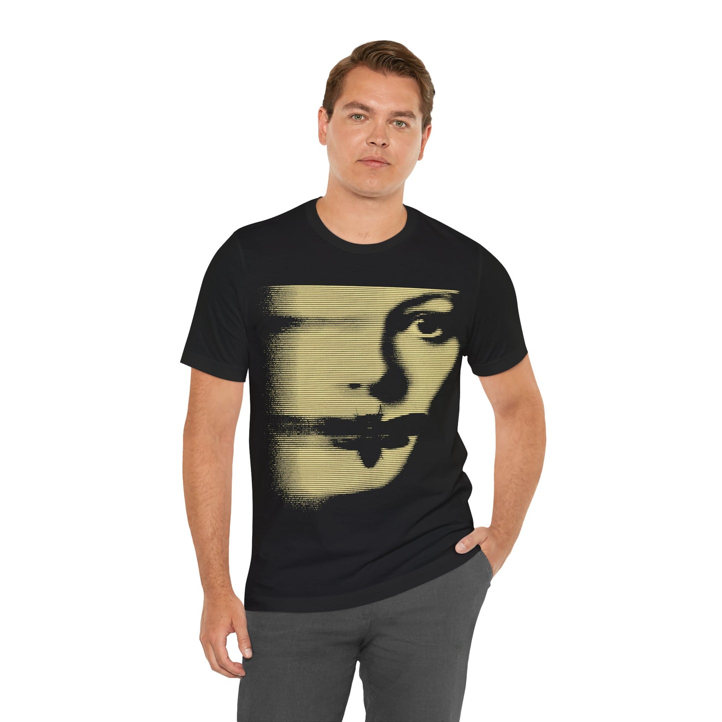 Silence of the Lambs (Large Graphic with Vintage Line Print Effect/Jodie Foster Shirt)