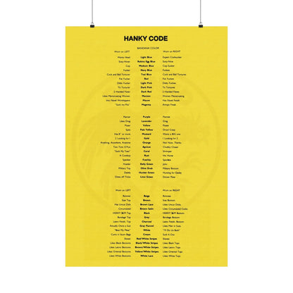 Hanky Code Poster (Branko Brand Gay Hanky Code Poster)