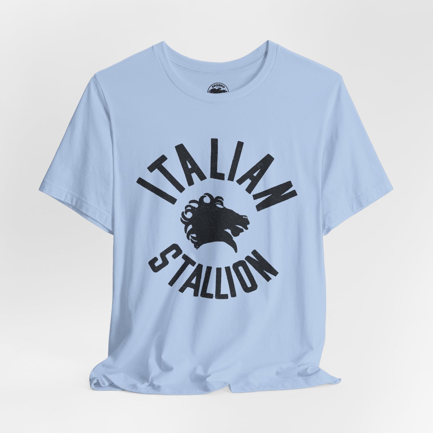 Italian Stallion (Rocky Shirt/Replica Logo with Vintage Print Effect/Rocky Balboa)