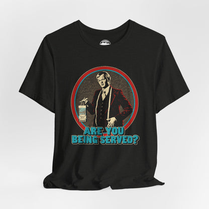 Are You Being Served? (Mr. Humphries/Vintage Rock Tee Style Graphic/John Inman)