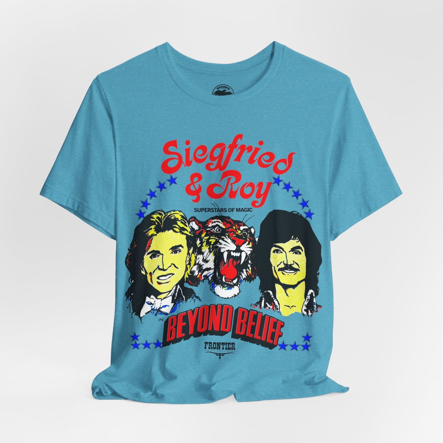Siegfried & Roy (Replica Early 80's Souvenir Shirt/Beyond Belief/Frontier in Las Vegas)