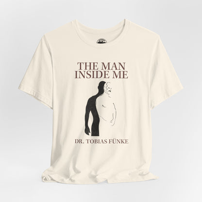 The Man Inside Me by Tobias Fünke (Book Cover Graphic with Vintage Print Effect/Arrested Development)