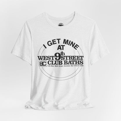 West 9th Street Club Baths Cleveland (Replica Late 70's Promo Shirt for Cleveland Club Bath Location)