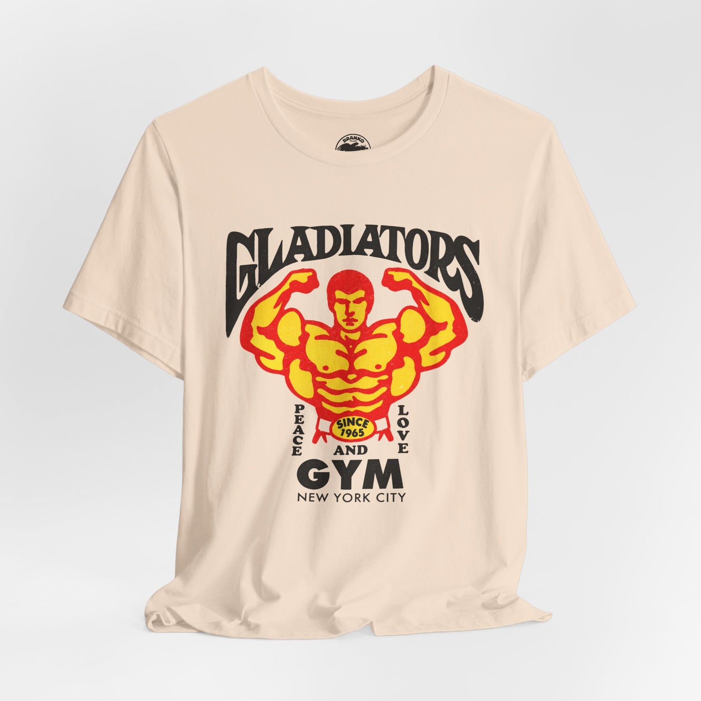 Gladiators Gym (Replica Promo Tee/New York City Gym/Lower East Side Icon and Landmark)