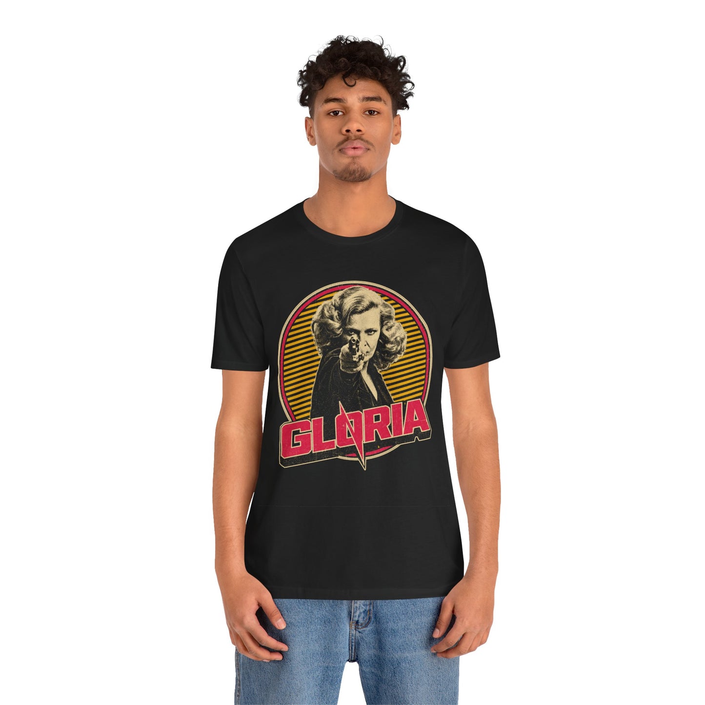 Gloria (Gena Rowlands/1980 Graphic Tee with Vintage Print Effect/John Cassavetes)
