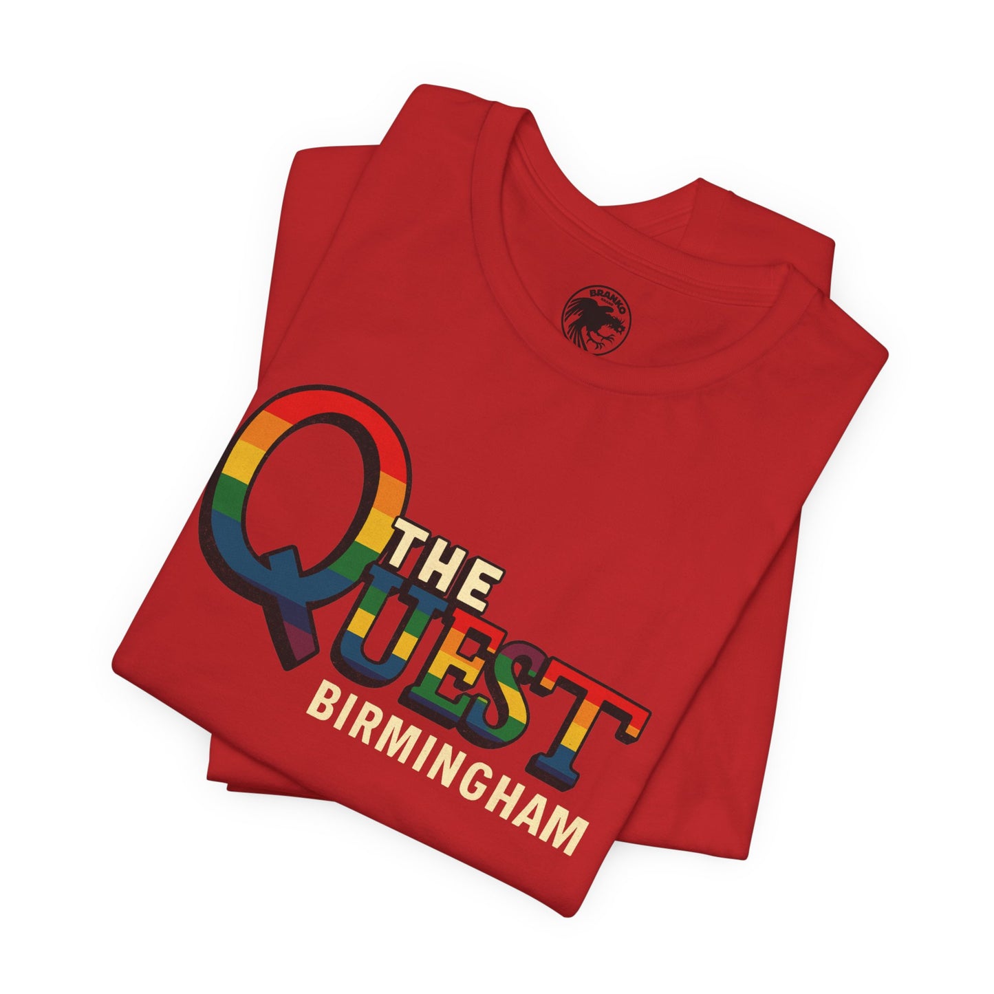 The Quest (Birmingham Alabama Gay Club/1977-2022/Replica Wall Mural Logo with Vintage Print Effect)