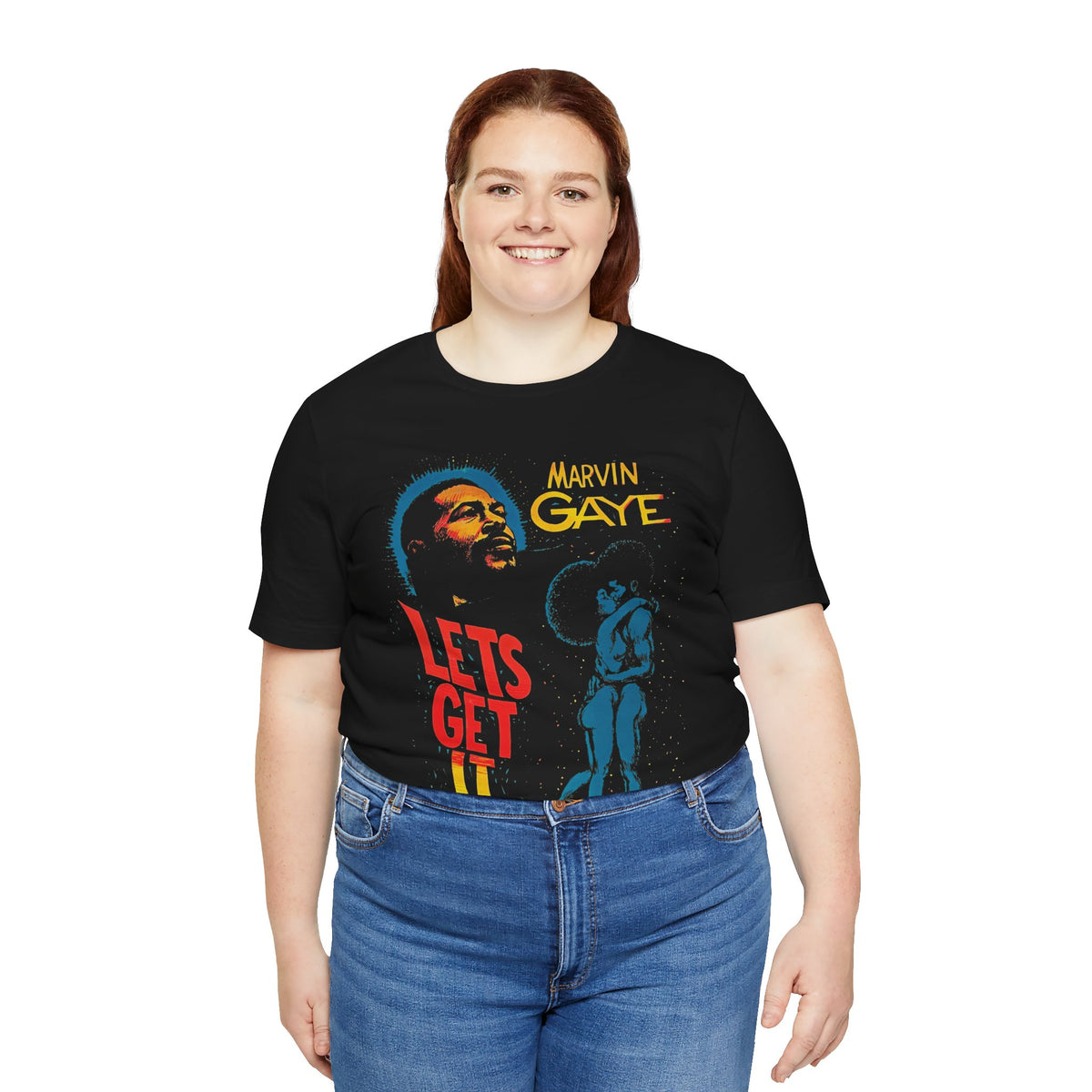 Marvin Gaye (Let's Get it On 70's Black Poster Graphic)