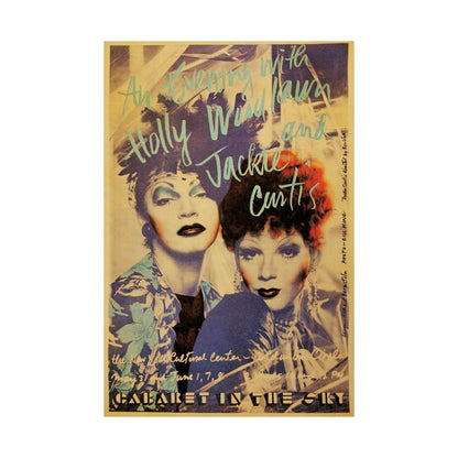 An Evening with Holly Woodlawn & Jackie Curtis (Cabaret in the Sky Poster Reprint)