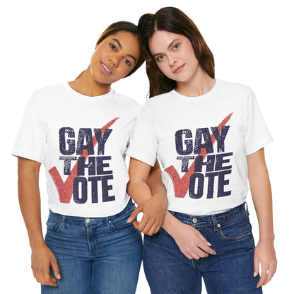 Gay the Vote (90's Rock the Vote Logo Reimagined)