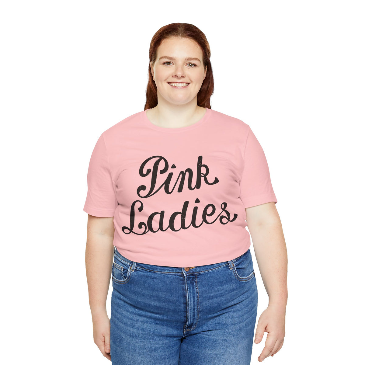 Pink Ladies (Grease Jacket Logo with Vintage Print Effect)