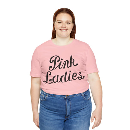 Pink Ladies (Grease Jacket Logo with Vintage Print Effect)