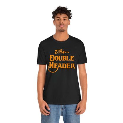 The Double Header (Historic Seattle Gay Bar/1934-2015/Logo with Vintage Print Effect)
