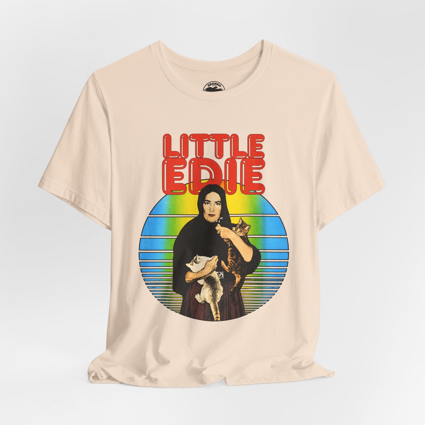 Little Edie (70's Iron On Style Graphic with Vintage Print Effect/Grey Gardens Shirt/Edith Bouvier Beale)