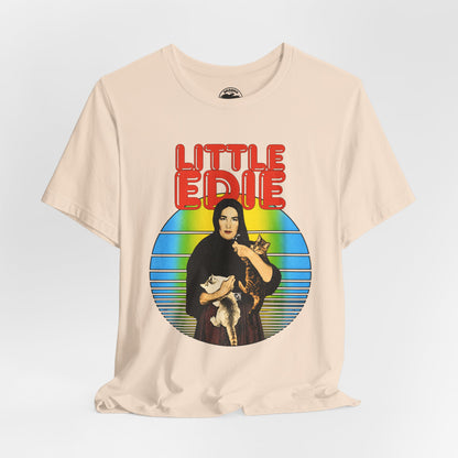 Little Edie (70's Iron On Style Graphic with Vintage Print Effect/Grey Gardens Shirt/Edith Bouvier Beale)