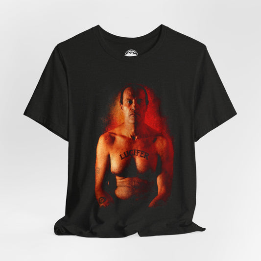 Kenneth Anger (Shirtless with Lucifer Tattoo/Kenneth Anger Shirt)