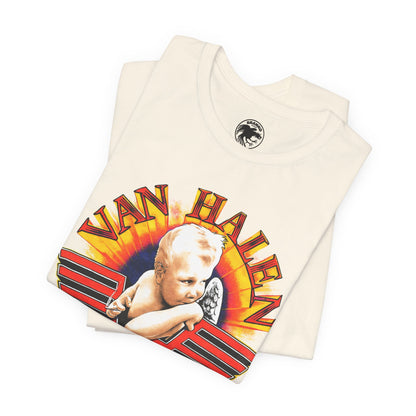 Van Halen (Replica 1984 Tour Shirt Front Design with Vintage Print Effect)