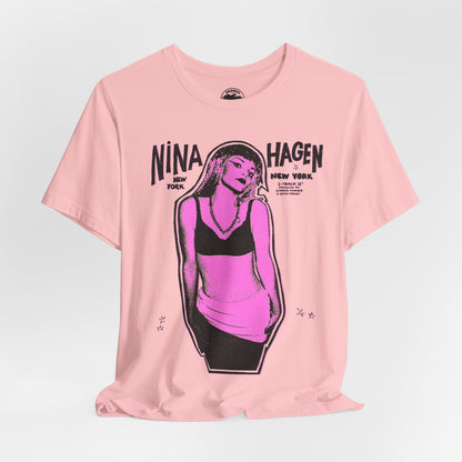 Nina Hagen (Replica New York New York Promo Tee with Vintage Punk Effect/Nina Hagen Shirt)