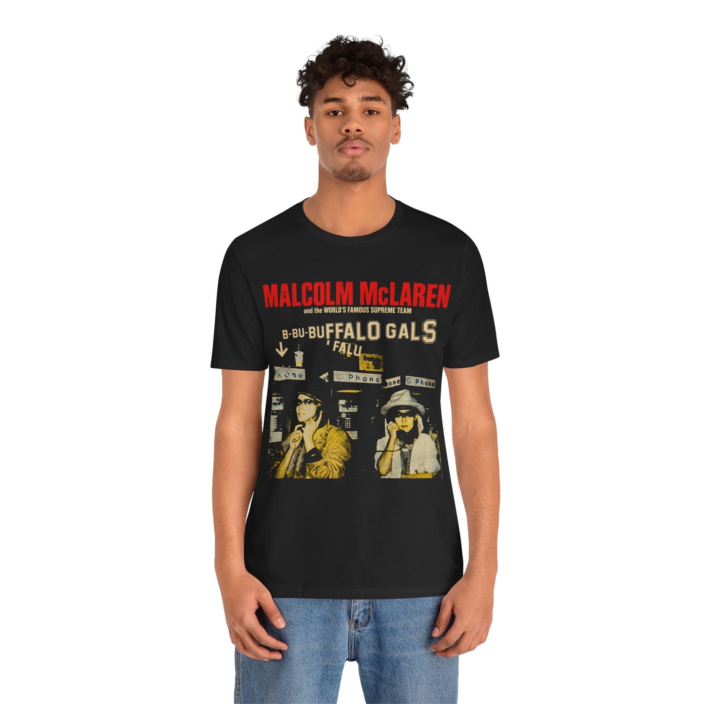 Malcolm McLaren (Buffalo Gals Graphic with Vintage Print Effect)