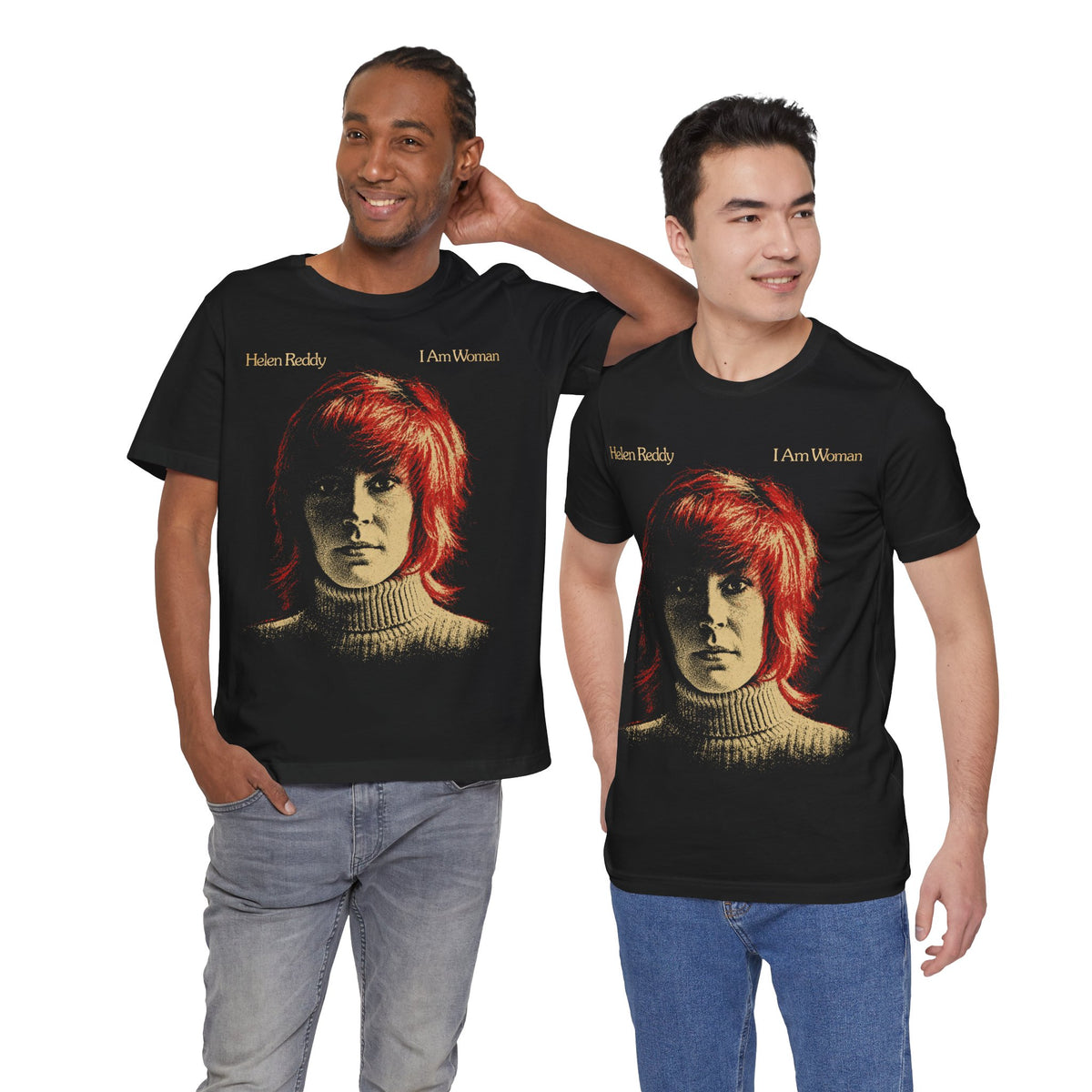 Helen Reddy (I Am Woman Graphic with Vintage Print Effect)