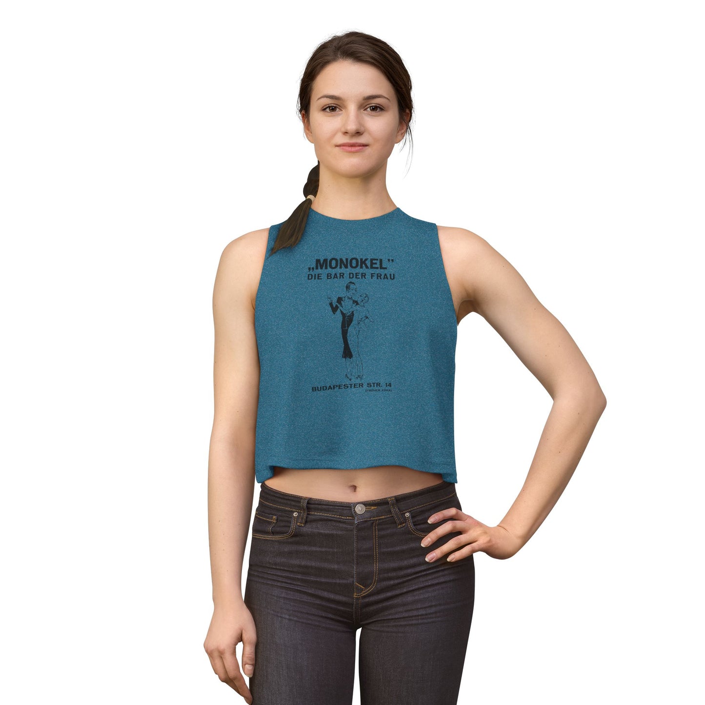 Monokel Crop Top(Early 1930's Berlin Germany Lesbian Bar/Closed by Nazis in 1933/Translation: Monocle The Women's Bar)