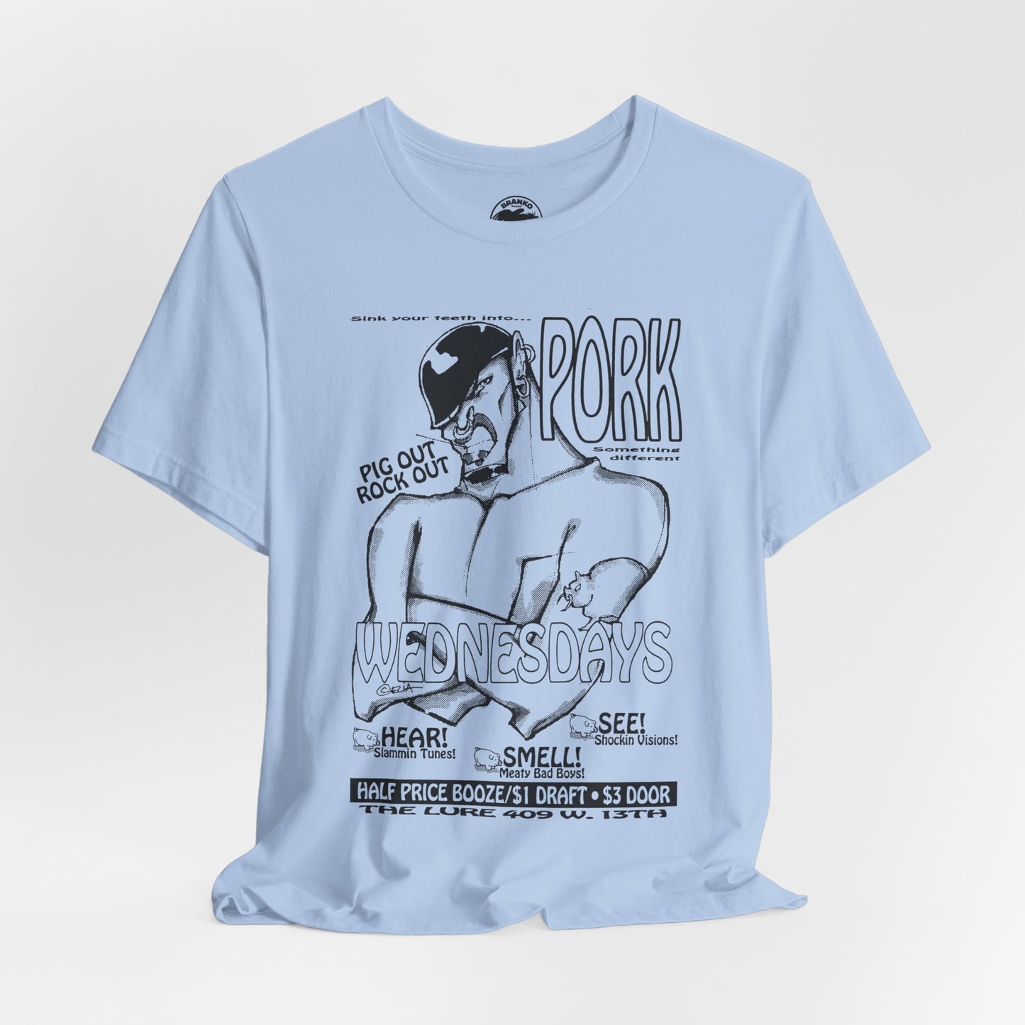 Pork (Flyer for Wednesday Nights at The Lure in New York City/Gay Leather Bar)