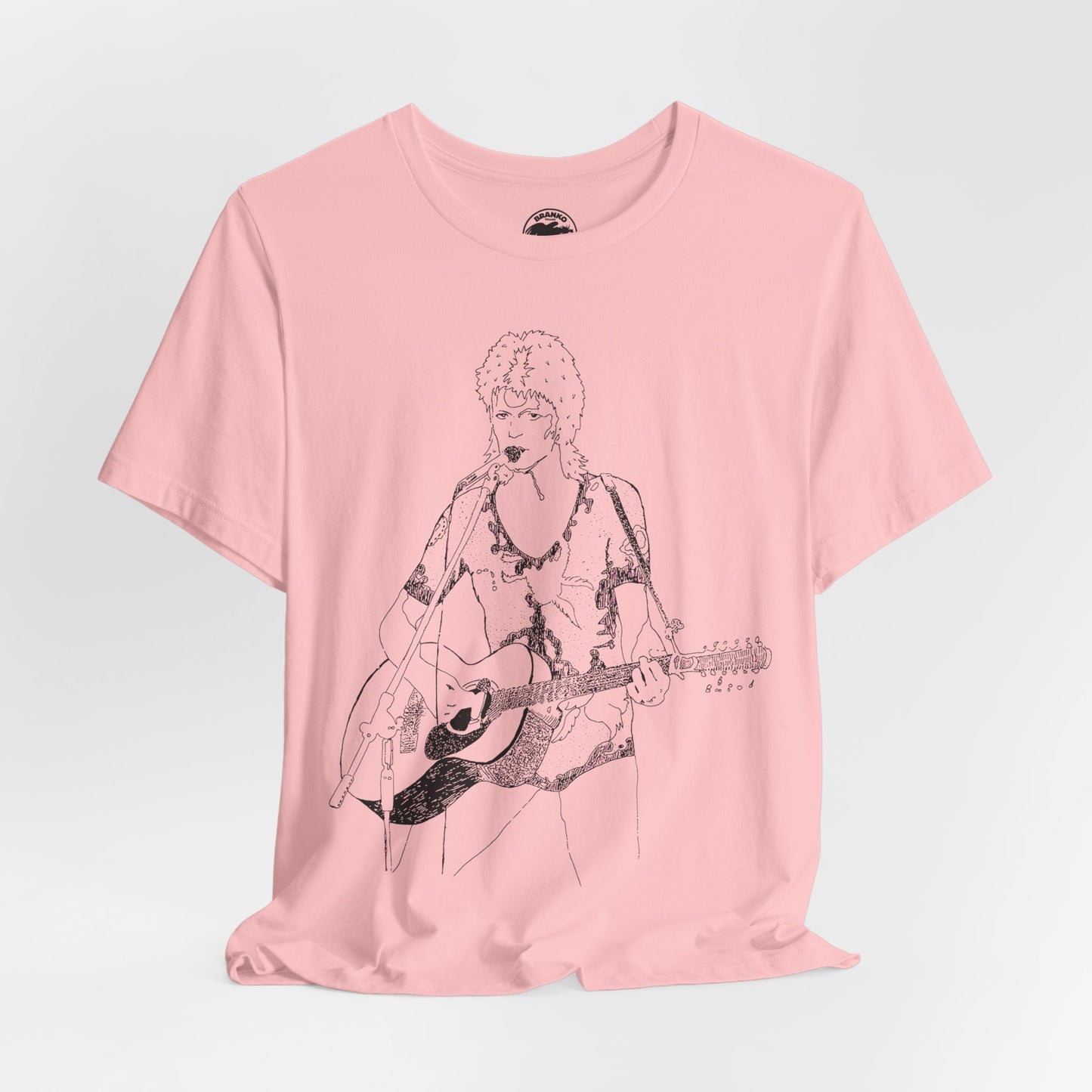 David Bowie (Ziggy Stardust Illustration from Spiders from Mars Tour/David Bowie Shirt)