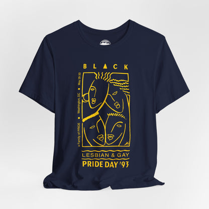 1993 Black Lesbian & Gay Pride Day (Replica D.C. Pride Shirt/Black Pride)