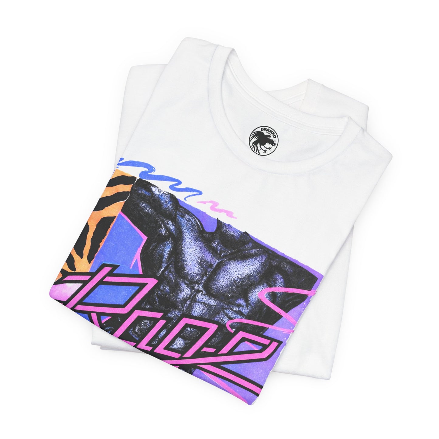 Rage (West Hollywood LGBTQ Nightclub/1983-2020/Replica 90's Promo Tee with Vintage Print Effect)