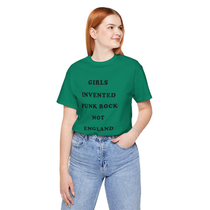 “Girls Invented Punk Rock, Not England”  (Replica Kim Gordon Sonic Youth Tee)